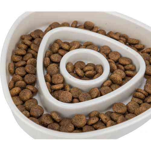 Миска Trixie Медленное кормление для кошек, 15х15 см, 350 мл (серая) Винница