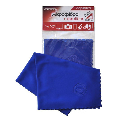 Салфетки Acropolis A-90/12 microfiber 29*22см blue, поштучно (A90-12DB) Винница - изображение 3
