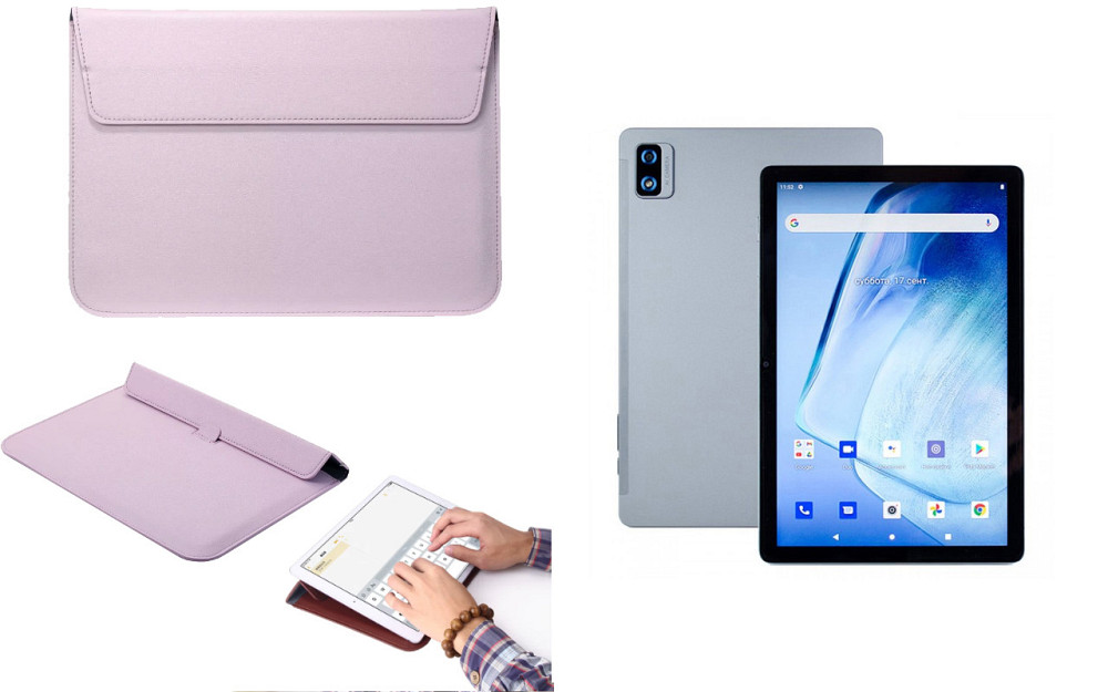 Чохол-конверт VitoCase для Cubot Tab 30, з функцією підставки для планшета Фіолетовий Київ - фото 1