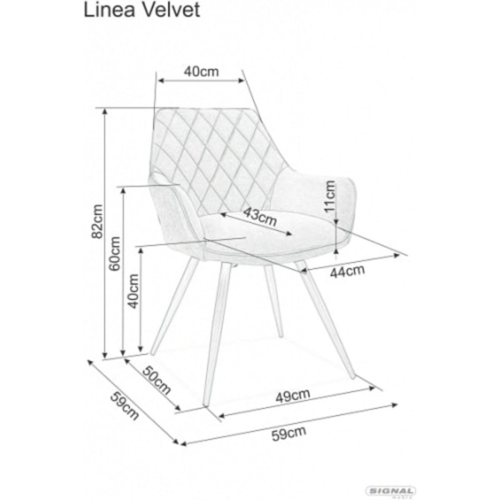 Стілець LINEA VELVET чорний каркас/зелений BL.78 Київ - фото 16