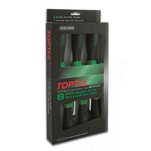 Набір хрестових і шліцьових викруток 6 од. TOPTUL GAAE0611 Чернігів