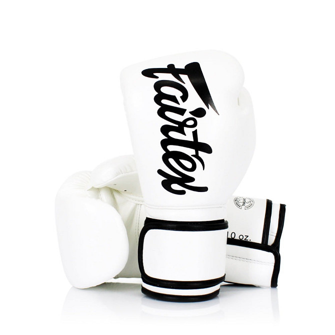 Боксерські рукавиці Fairtex BGV14 White 16 унцій (бинти в комплекті) Каменское - изображение 2