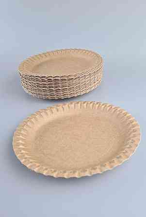 Одноразові тарілки паперові КРАФТ діаметр 170 мм (100 шт.) Харків