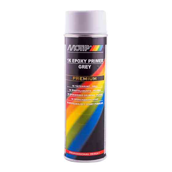 Грунт для кузова Motip 1K Epoxy Primer серый аэрозоль 500мл Львов