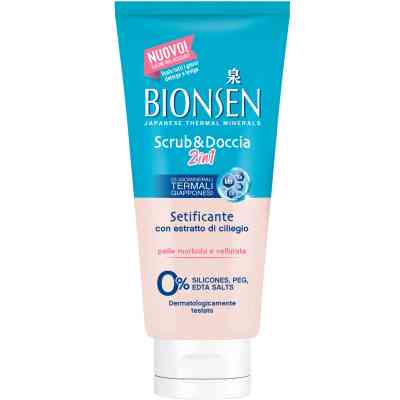 Скраб для тіла Bionsen Сяюча шкіра З екстрактом вишні 250 мл (8017331090121) Вінниця