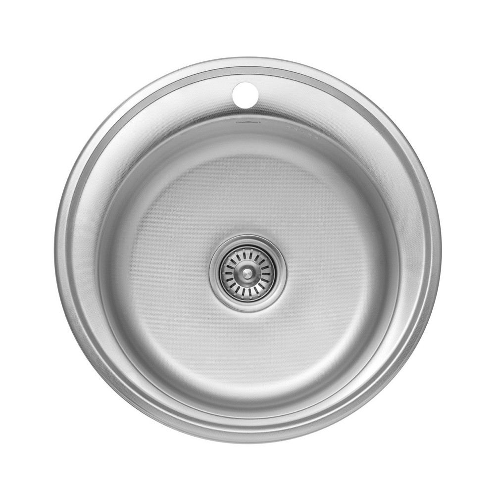 Кухонна мийка з нержавіючої сталі Kroner KRP Dekor - 510 (0.8 мм) Київ - фото 1