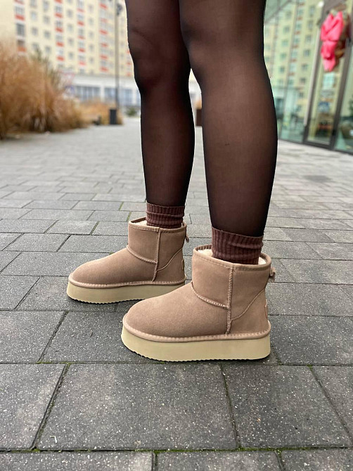 ITTS Угги жіночі ITTS A805-15 капучіно (зима, замша натуральна) (5736) 37 Коломия - фото 7