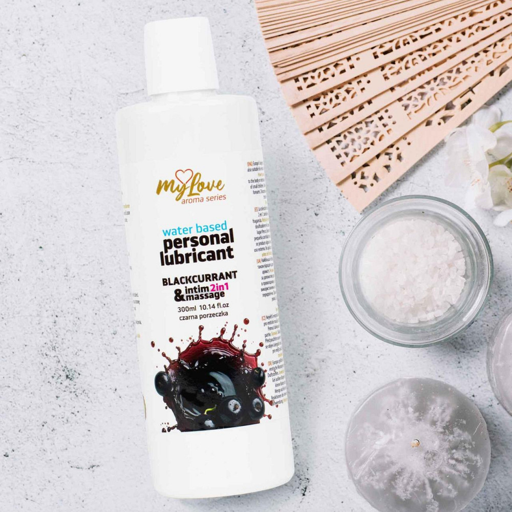2в1 лубрикант та масажний гель - MyLove Aroma Series Intim&Massage Blackcurrant, 300 мл Sex Aura Київ - фото 3