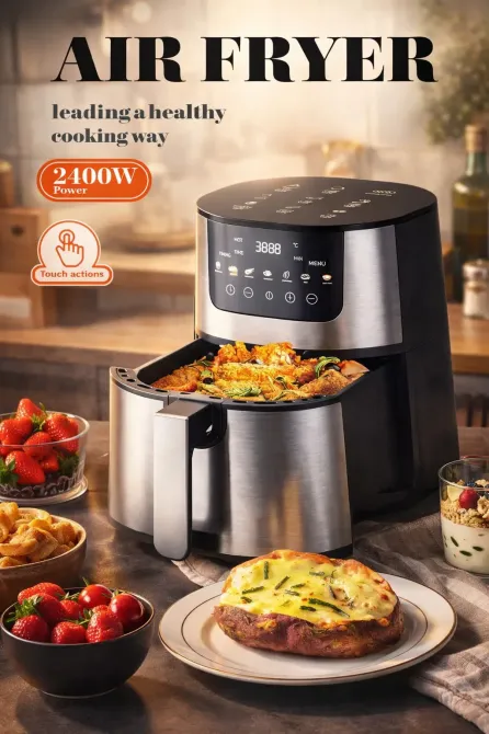 Сенсорная аэрофритюрница на 7л, 4200Вт, RB-2268 / Мультипечь для дома Коломия - фото 2