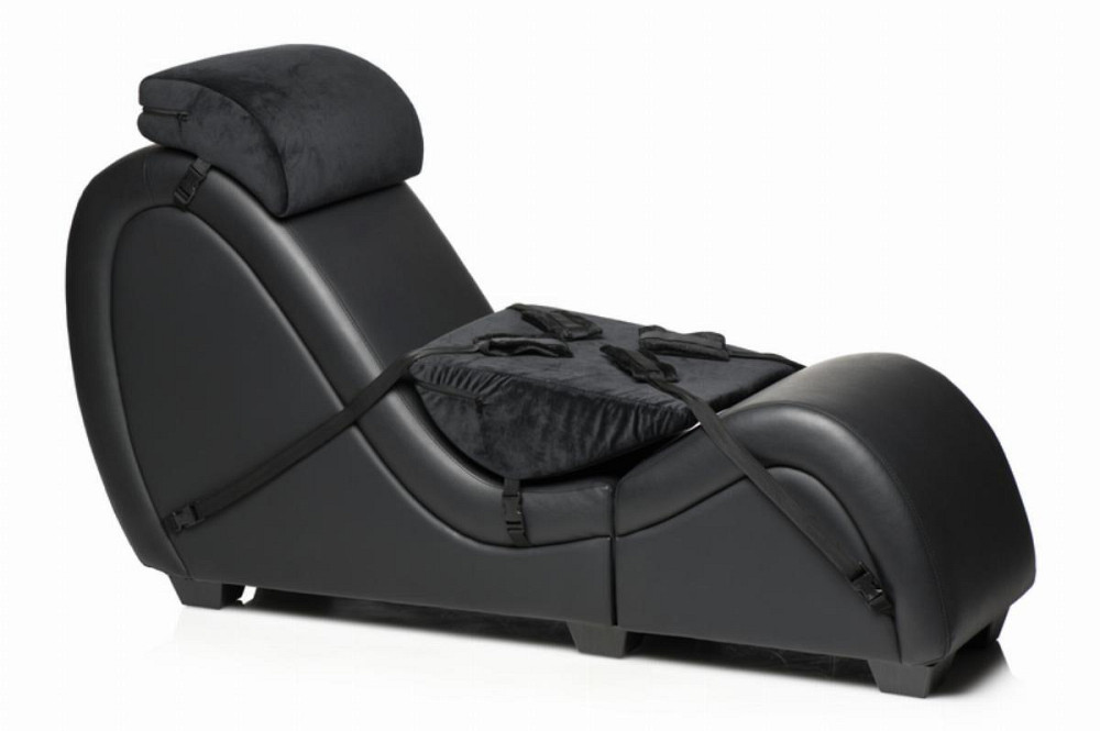 Секс-крісло з подушками Master Series Kinky Sex Lounge with Cushions — Black Sex Aura Київ - фото 1