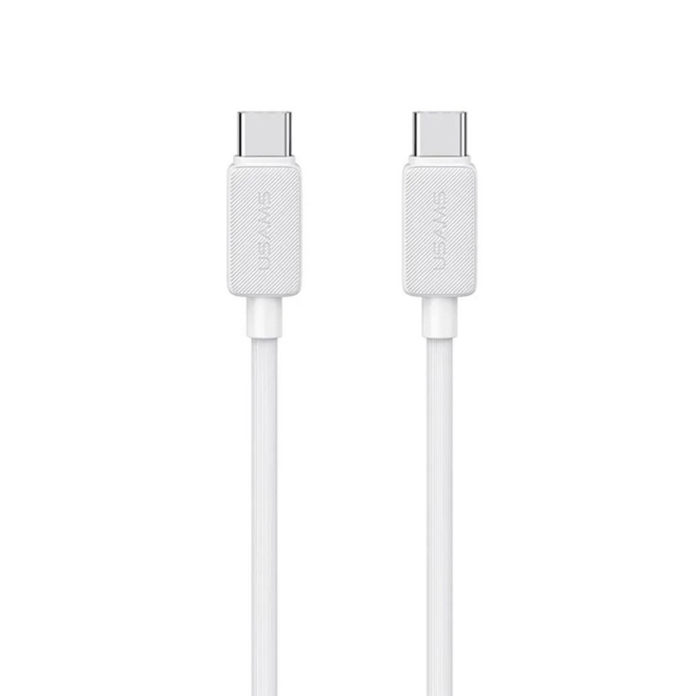 Кабель Usams Type-C до Type-C 1м білий 60W Київ - фото 1