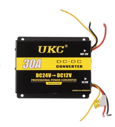 Перетворювач напруги UKC DC/DC 24V-12V 30A, стабілізатор для авто та техніки, потужний конвертер Київ