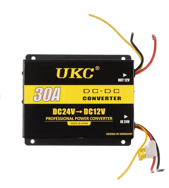 Преобразователь напряжения UKC DC/DC 24V–12V 30A, стабилизатор для авто и техники, мощный конвертер Одесса - изображение 1