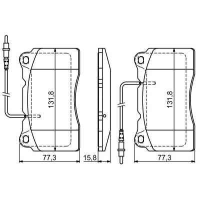 Гальмівні колодки Bosch 0 986 424 738 Вінниця