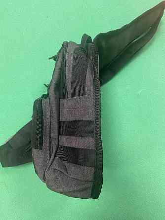 Мужская сумка тактическая через плечо 40 на21см 3 кармана спереди и 2 кармашки боковых серый Киев