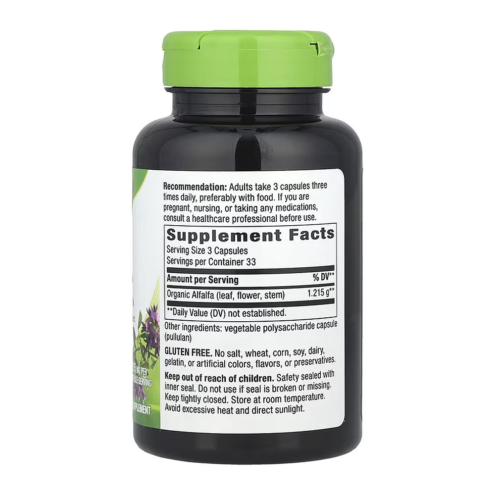 Люцерна Nature's Way Alfalfa 100 капсул Луцьк - фото 2