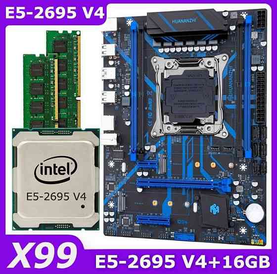 HUANANZHI X99 QD4 rev 2.0 / E5-2695 V4 / 16 gb ddr4. Київ