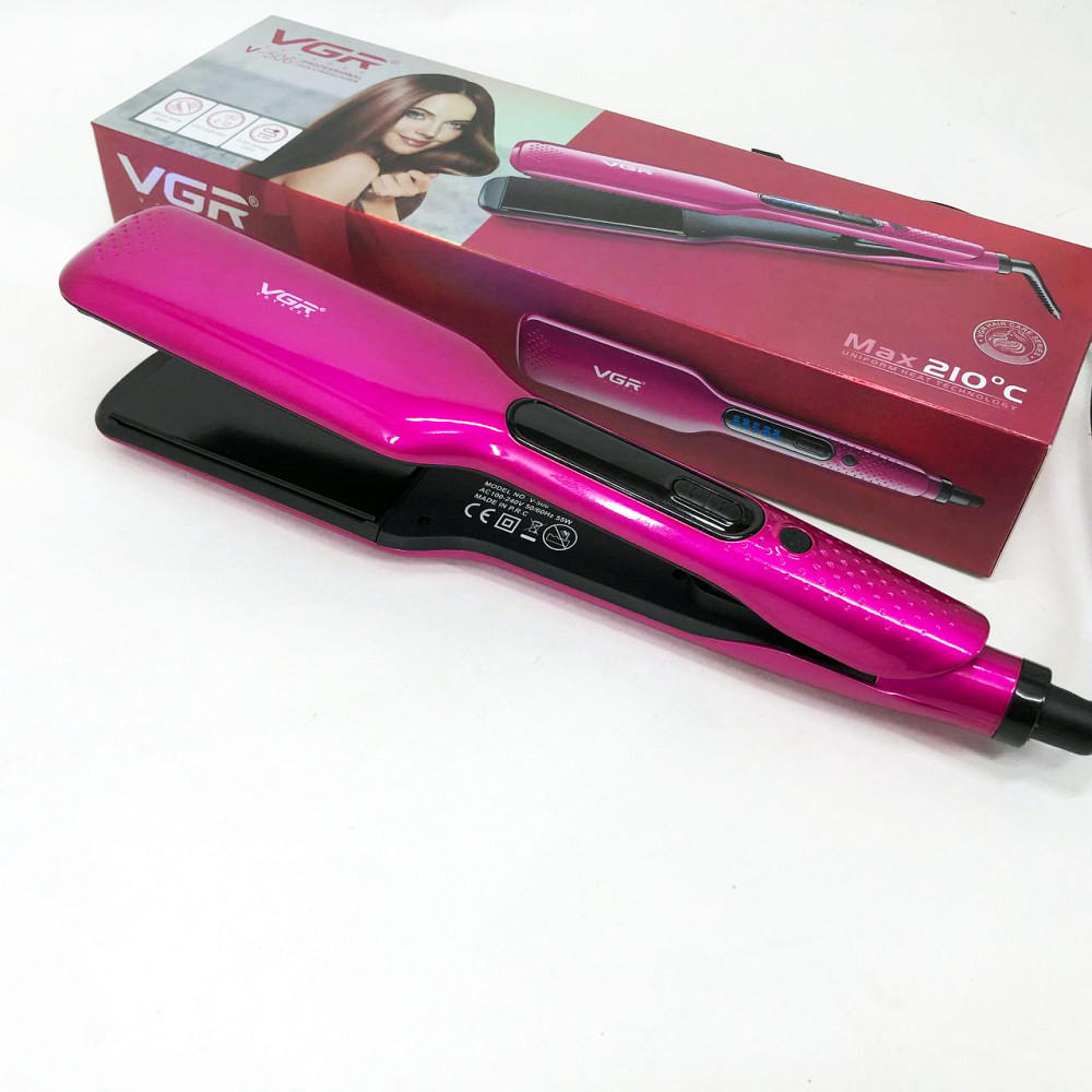 Утюжок выпрямитель для волос с терморегулятором VGR, Эргономичный утюжок выпрямитель UV-46 Львов - изображение 10
