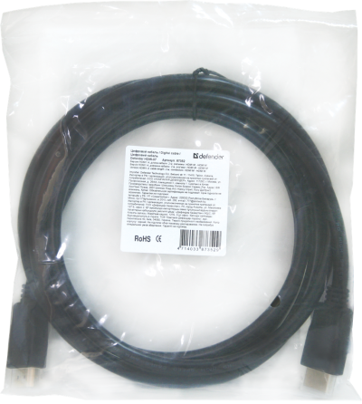 Кабель Defender HDMI-17 HDMI M-M ver 1.4, 5м, пакет (87353) (6358274) Киев