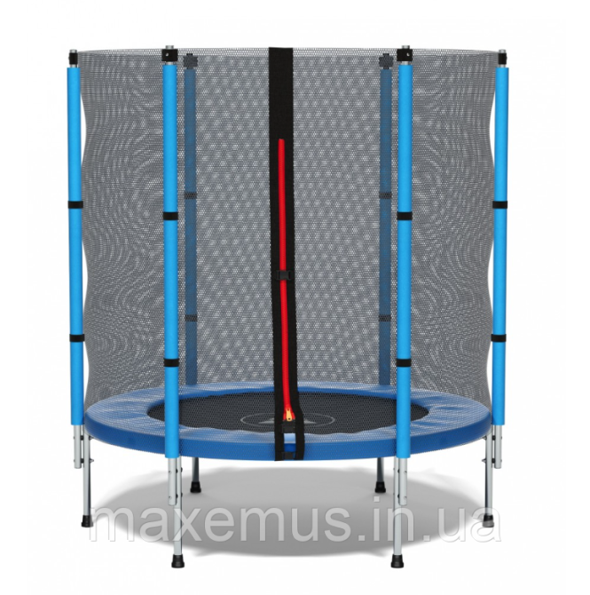 Детский батут с защитной сеткой Atleto 140 см Синий (для дома и улицы до 50 кг) Мостиська - фото 11