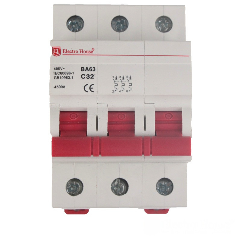 Автоматический выключатель 3Р 32A 4.5кА, кривая C Днепр - изображение 2