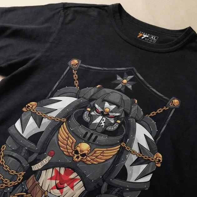 Футболка для подростка мальчика с принтом WarHammer 40K Black Templare Размер 160 Anime10762 Днепр - изображение 3