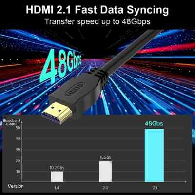 Кабель мультимедійний HDMI to HDMI 5.0m v2.1 8K60Hz 4K120Hz Choetech (XHH-TP21-BK) Вінниця