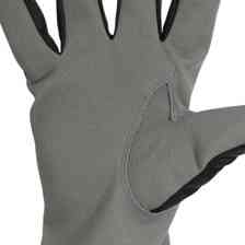 Рукавички 25см шкіра долоня + поліестр тил., сіро-чорні Мукачево