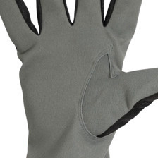 Рукавички 25см шкіра долоня + поліестр тил., сіро-чорні Мукачево - фото 1