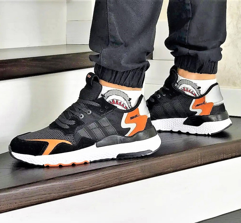 Кроссовки Мужские Adidas Jogger Чёрные Адидас (размеры: 41) Видео Обзор Днепр - изображение 2