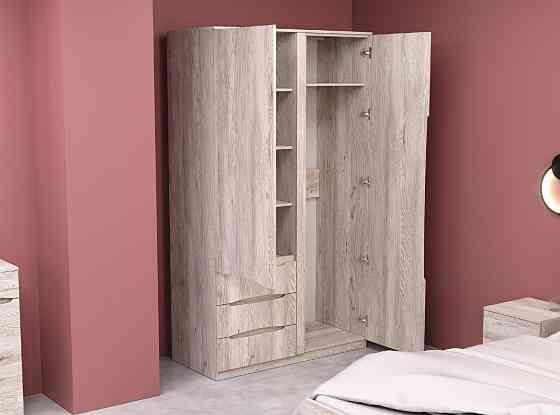 Шкаф Дельта 1, Самоа Димчастий, 1200х550х2100 Львов