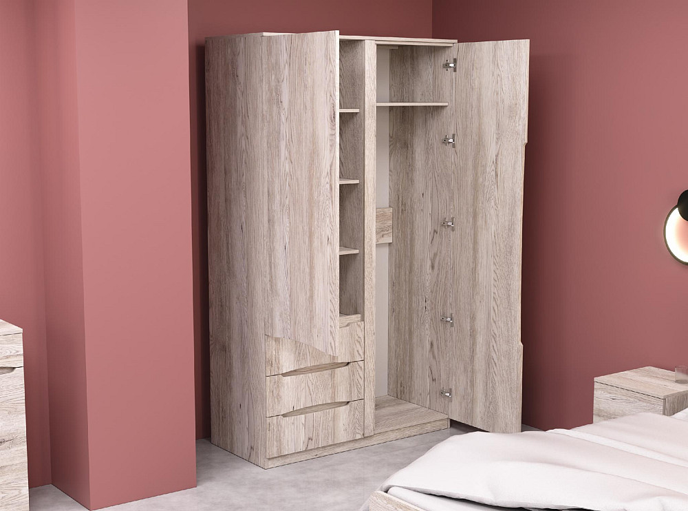 Шкаф Дельта 1, Самоа Димчастий, 1200х550х2100 Львов - изображение 4