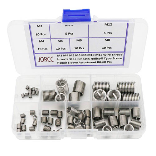 Набор резьбовых вставок ввертышей 60шт M3-M12 для восстановления резьбы Винница - изображение 1