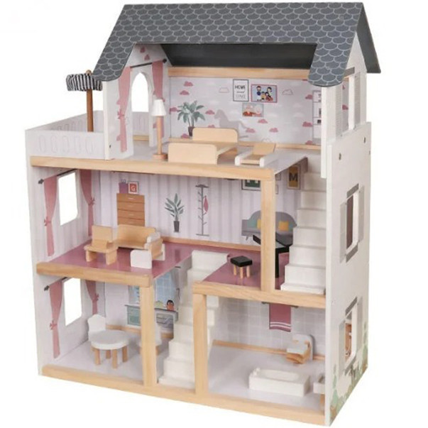 Игровой кукольный домик AVKO Вилла Толедо + мебель детский деревянный для детей Киев - изображение 3