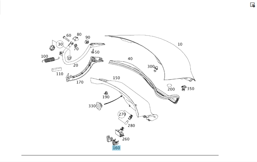 Mercedes-Benz  A1176930006 Тримач плафончика підсвічування на обшивці кришки багажника CLA C117 Одесса - изображение 2