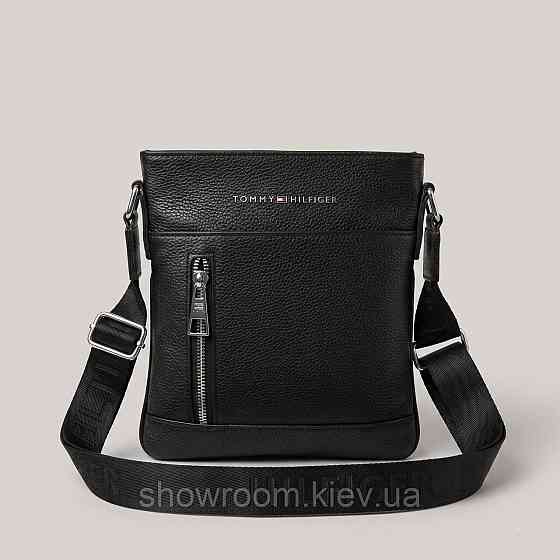 Мужская брендовая борсетка, планшетка Tommy (0613) черная Киев