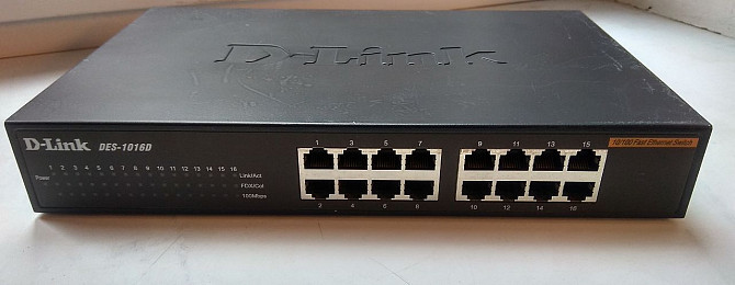 Комутатор некерований D-Link DES-1016D (Б клас) Луцк - изображение 1