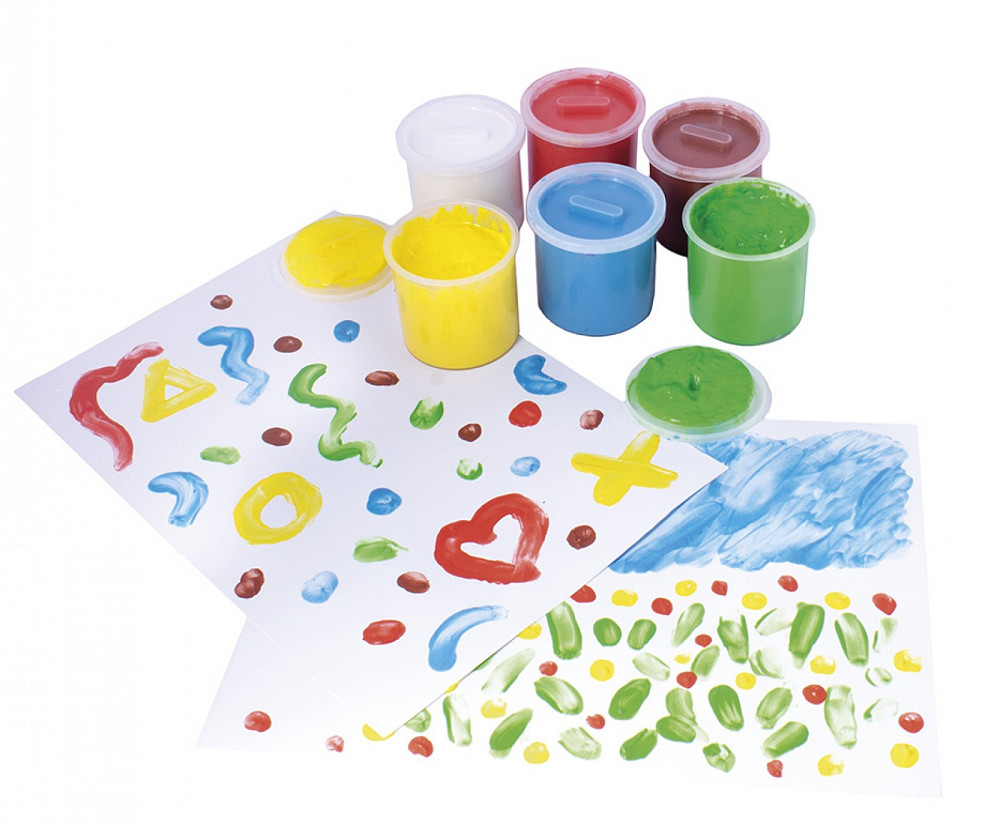 Фарби пальчикові Jovi 6 кольорів по 125 мл (560) Киев - изображение 11