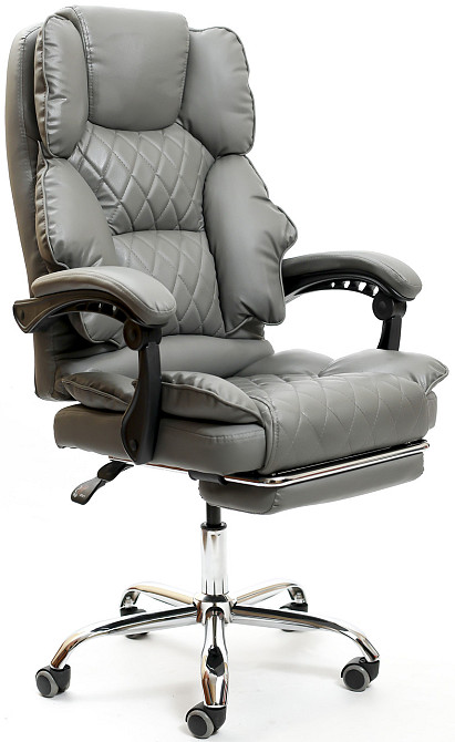 Кресло офисное Diego Comfort Pro серое Киев - изображение 3