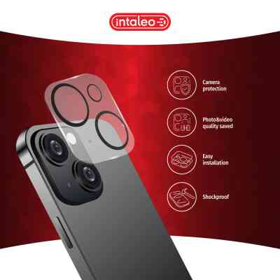Скло захисне Intaleo Camera Lens Apple Iphone 14/14 Plus Black (1283126576843) Вінниця