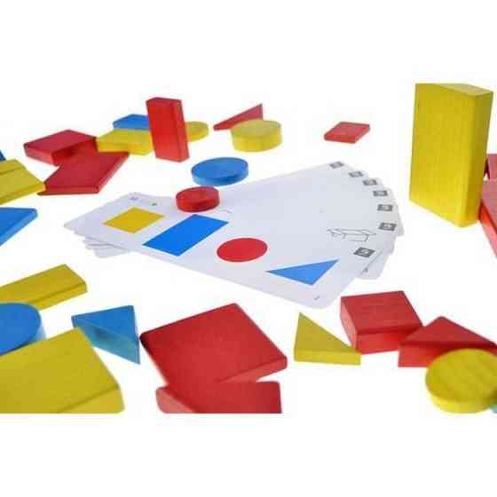 Дерев'яна розвиваюча гра "Логічні блоки Дьенеша" QB700-006, 48 елементів Вінниця