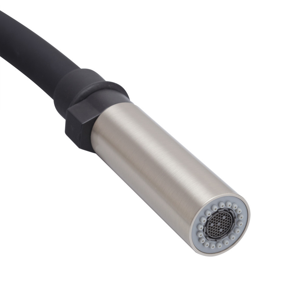 Кухонный смеситель с черным силиконовым изливом Koer KI-70022-02 (из нерж. стали) (KR4799) Киев - изображение 3