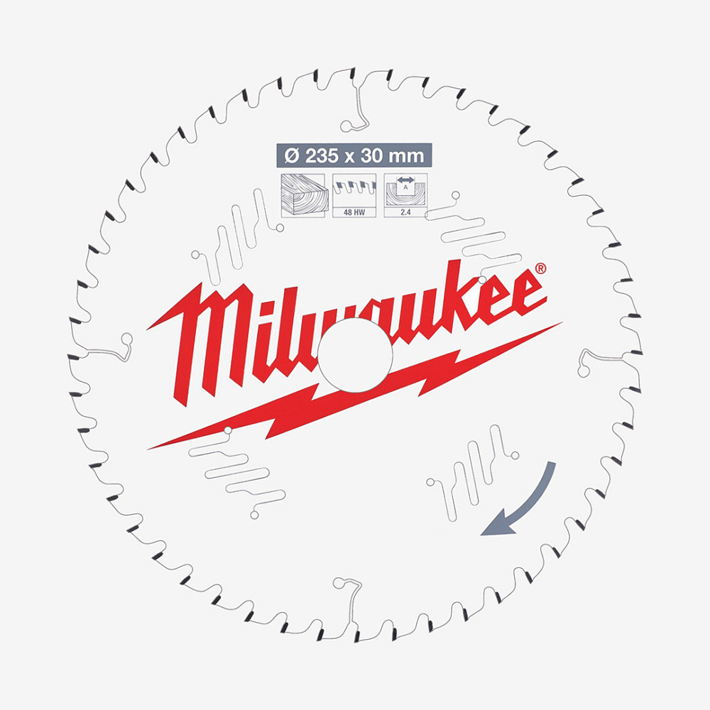 Диск пильный PFTE MILWAUKEE, Ø235х30х2,4мм, 60 зуб. Одеса - фото 1