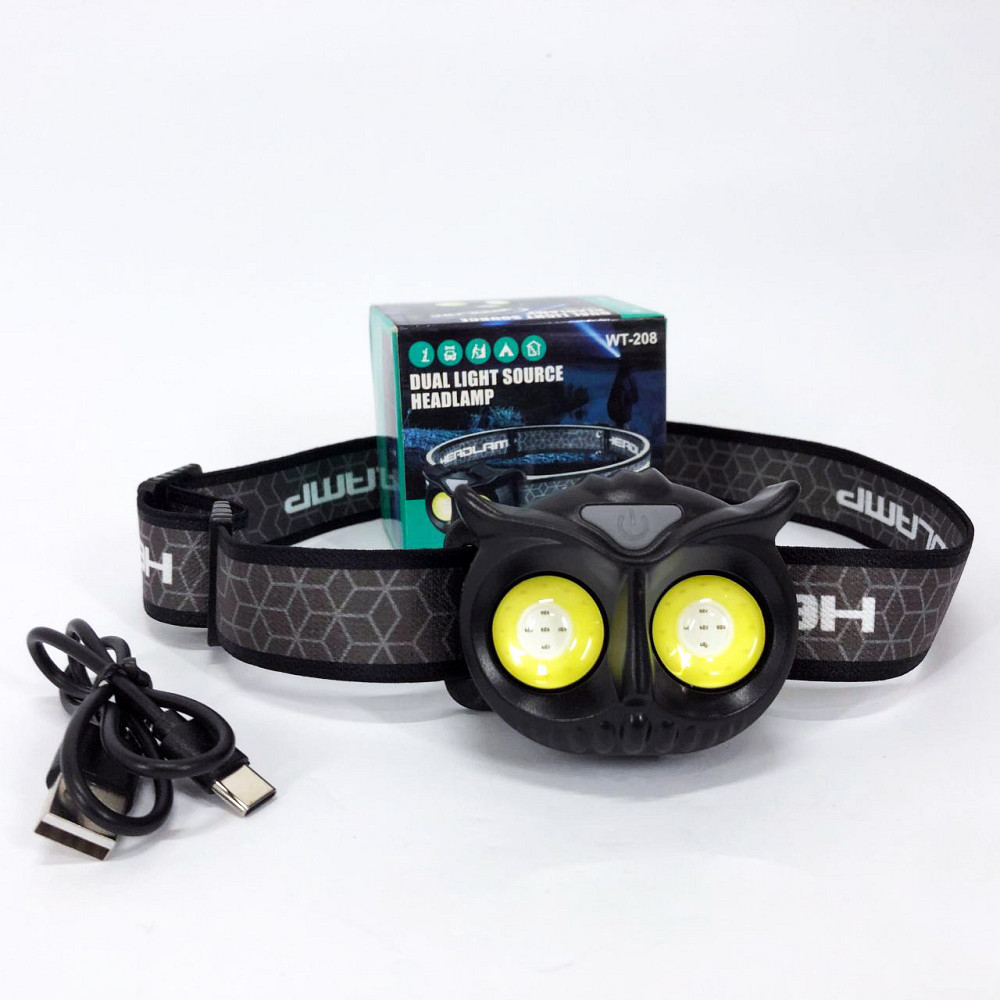 Фонарик на голову с зарядкой WT208, Налобный фонарик bailong, Сверхмощный налобный фонарь PZ-64 Киев - изображение 6