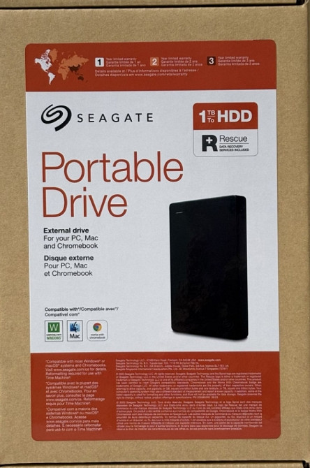 Зовнішній диск STX Seagate Portable Drive — 1TB, Rescue, Новий Київ - фото 4