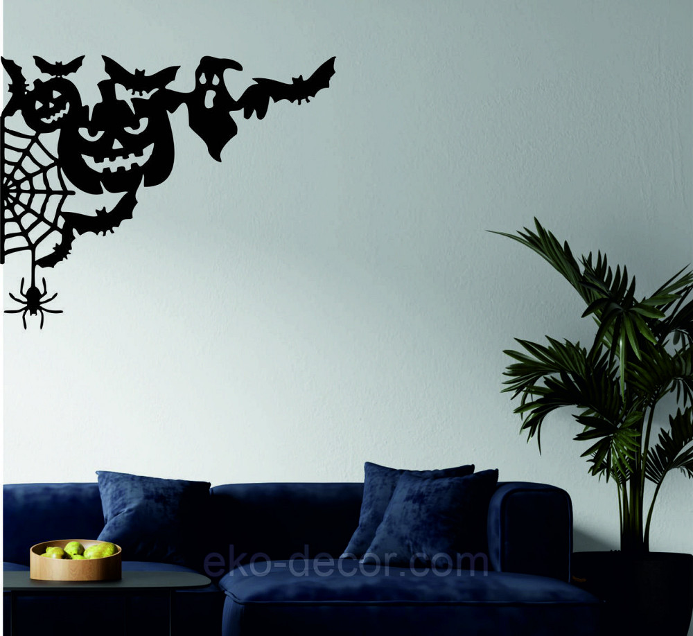 Декоративное настенное Панно «Хэллоуин», Декор на стену 110*89 см, Черный Киев - изображение 3