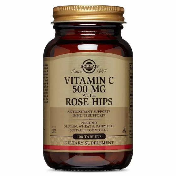 Вітамін С з біофлавоноїдами (Vitamin C with rose hips) 500 мг 250 таблеток Київ