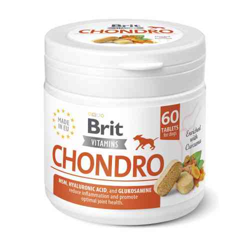 Витамины Brit Vitamins Chondro для собак для суставов 60 таблеток Киев