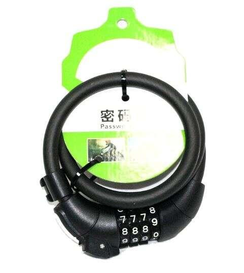 Замок на колесо (трос 1200*12mm) (с изменяемым кодом) Мукачево - изображение 1