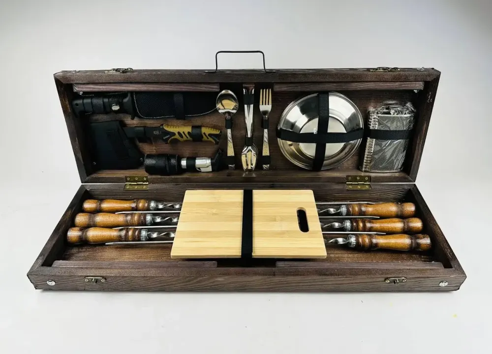 Набори шампурів, Набір шампурів у кейсі "Компакт" Шампури, вертіла Тернопіль - фото 2